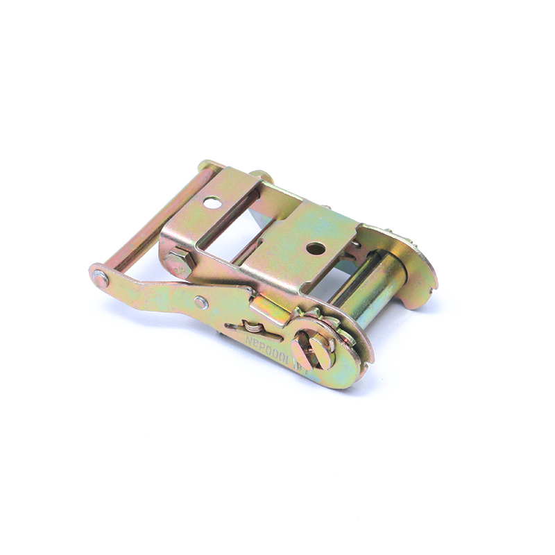 2 Inch 50mm 2000kg/4400LBS Yellow Zinc Plated Ratchet Tiedown Buckle For Lashing Belt