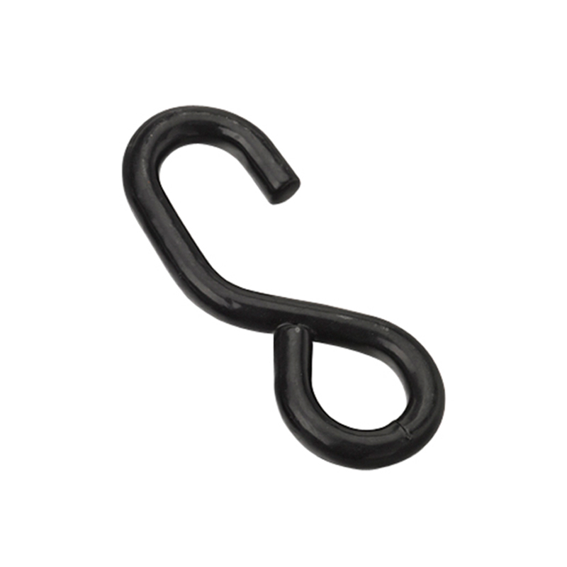 1 Inch Black PVC Coated S Hook