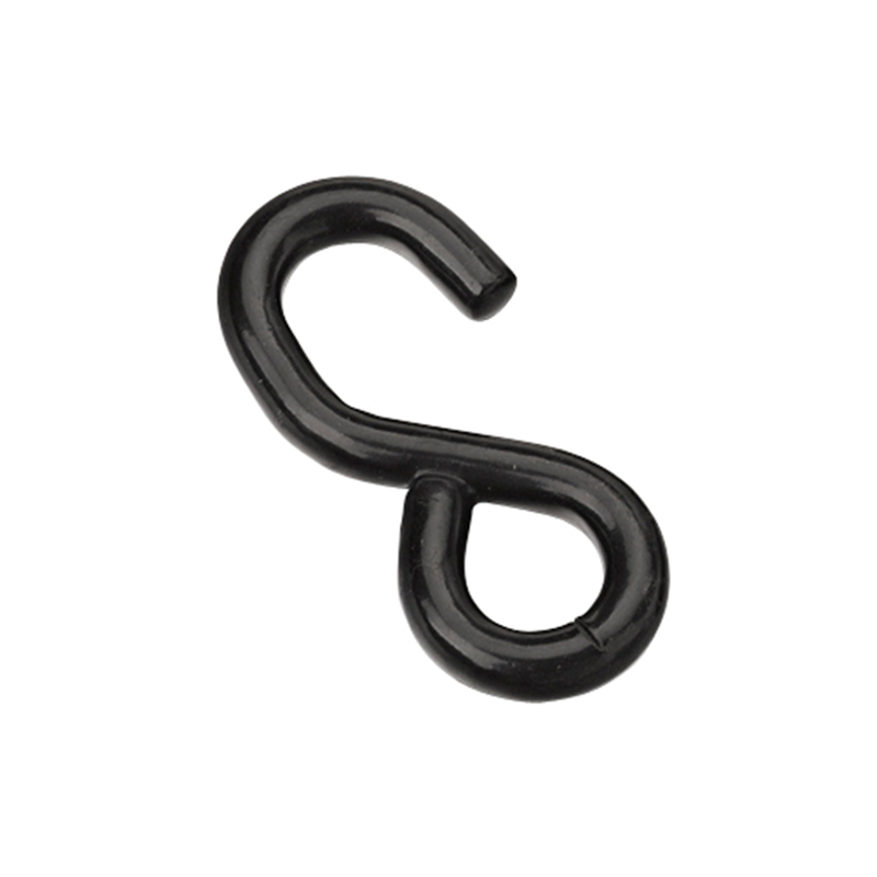 1 Inch Black PVC Coated S Hook