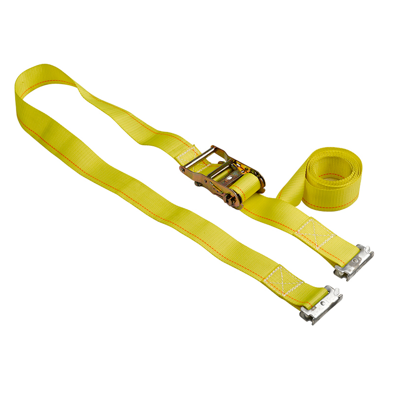 2 Inch 50mm*2T Tie Down Strap With E Hook Truck Ratchet Tiedown E-Track Ratchet Strap Loading Straps